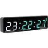 Goshyda Timer a Intervalli a LED, Cronometro con Conto alla Rovescia per Il | Orologio con Timer da Palestra a LED Magnetico, modalità HIIT FGB Preimpostate