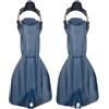Wswqop Pinna a Aperta Professionali Pinna con Molla Comode per Subacquei, Diver, Immersioni Tecniche , color to 2 , Medio 39-42