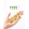 Generic 40 esche da pesca per gamberetti artificiali in silicone morbido set di esche luminose Swimbait gamberetti esche da pesca con ganci attrezzatura da pesca