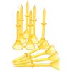 SHINEOFI 10 Pezzi Tee da Golf in Plastica Arancione 83mm, Porta Tee | Riutilizzabile e Facile da Usare, per Allenamento e Competizioni, Accessorio Supporto Incluso