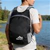 Generic Zaino leggero e ripiegabile, zaino pieghevole resistente all'acqua 22L con rete traspirante per campeggio, nero, Medium, Borsa a tracolla