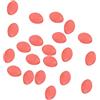 Generic Perline da pesca luminose, 4 x 3 mm, 200 pezzi, in plastica morbida, per esche da pesca, ovali, rosse