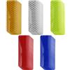 EASYKEENECOM Nastro catarifrangente, autoadesivo, 44 pezzi, adesivi riflettenti, 8 x 3 cm, impermeabile, per bicicletta, moto, passeggino, scooter, caschi (giallo, bianco, rosso, verde, blu)