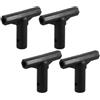 JUMPLAWN 4 Pezzi Connettore a T per Tubo Trampolino, Ricambio Palo, Pp Nero | Parte per Tubo e Trampolino, Accessorio per Montaggio, Stabile e Durevole, Installazione Semplice