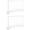 Plumbpyr Porta da calcio con rete, 182 x 61 x bianco, robusto telaio in acciaio, resistente alle intemperie, con ancoraggio a terra, trasportabile, ideale per bambini, ragazzi, club, giardino, tempo