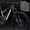 DAZZTIME Adesivi Riflettenti,2 Pezzi Adesivo Catarifrangenti Neri,Kit di Catarifrangente Bici,Triangoli Adesivi Reflector,Copri Raggi Catarifrangenti,per Casco Bicicletta Auto Elettrico Scooter