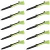ULTECHNOVO 10 Pezzi Tee da Golf in Plastica PC TPR Verde Design Step-up 10° e Forma Aerodinamica Accessori per Pallina da Golf per Principianti e Driving Range