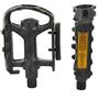 Fischer Pedali in plastica per Mountain Bike, Adatti a Tutti i Tipi di Bicicletta, Antiscivolo, con riflettori, Colore: Nero