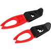 Wiffe Supporto in gomma con morsetti in ABS per un posizionamento stabile della canna durante la pesca all'aperto, clip in gomma facile da usare