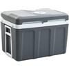 KASCBRTW Borsa frigo termoelettrica da 40 l, portatile per auto da 12 V e presa da 230 V, borsa frigo elettrica con modalità ECO, grigio