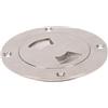RASTKY Copertura Rotonda Ispezione 316 Acciaio Inox 82mm per Barca Yacht | 316 Acciaio Inossidabile, Lucidato a Specchio, Diametro Interno 82mm, Guarnizione in Gomma, Coperchio Rimovibile, per