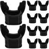 PRETYZOOM 10 Pezzi Boccaglio Sub Professionale in Silicone Nero | Tubo per Maschera Subacquea, Comfort Ergonomico e Uso Versatile, Accessorio per Attività Subacquee e Snorkeling