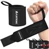 flintronic Fasce Polsi Sollevamento Pesi Cinghie, Polsiere per Fitness, con Anello per Pollice, Elasticità Cinturino di Supporto per Il Polso, per Powerlifting, Bodybuilding & Allenamenti di Forza