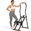 YuanDiann 2026 Stair Stepper Home Fitness - Scaletta pieghevole con 3 livelli di resistenza, portata 110 kg e manubrio regolabile, allenamento completo Vertical Climber con display LCD per casa/ufficio