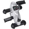 aqxreight Attrezzo Ginnico Portatile con Pedale Manuale per Cyclette per Casa e Palestra con Digitale per Tempo, Distanza e Calorie Macchina Compatta per Allenamento per Piedi e Braccia