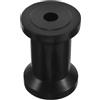 BESPORTBLE Rullo Guida Chiglia per Rimorchio Barca 4 Pollici PU Nero | Supporto per Chiglia da 4 Pollici, Diametro Esterno 2, 76 Pollici, Foro 15mm, Finitura Antitraccia