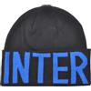 Inter Cappello Skipper Jacquard Logo in Pelle. Prodotto Ufficiale