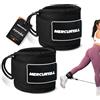 MERCURYAL Cavigliere Palestra V3 (2 Pezzi) - Cavigliera per Cavi Palestra Imbottite - Doppio Anello a D - Cinghie Caviglia per Glutei e Gambe - Donna e Uomo - Ankle Straps Accessori Palestra