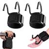 fuxunamz Ganci Sollevamento Pesi, Ganci Palestra, Rally per L'Allenamento Della Forza per Uomini e Donne per Il Bodybuilding, Il Fitness, Il Sollevamento Pesi, Accessori Palestra, Polsiere Palestra