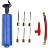 Generic Kit pompa per palloni con tubo flessibile e aghi, gonfiatore manuale compatto per pallacanestro, calcio, pallavolo, uso portatile