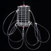 Generic Pesce Cage Feeder 8 Anelli Attrezzatura Da Pesca Filo di Nylon Esca Gabbia Professionale In Acciaio Inox Esca Trappola Aragosta