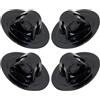 PRETYZOOM Supporto Motore Regolabile Nero 4 Pezzi in PVC, Kayak | Fissaggio Stabile, Leggero e Resistente All'usura, Angolo e Posizione Regolabili per Uso Nautico