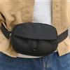 Generic Marsupio in nylon impermeabile per sport all'aria aperta, borsa da cintura da viaggio, per uomini e donne, Nero , S, Moda