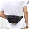 Generic Marsupio per uomo e donna, borsa a tracolla, marsupio per viaggi, passeggiate, corsa, escursionismo, ciclismo, facile da trasportare qualsiasi telefono, portafoglio, nero, Marsupio