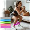 Generic Set di 5 fasce di resistenza per donne e uomini, per allenamento, fitness, palestra, yoga, pilates, allenamento portatile