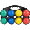 GICO Set di palle da pétanque per bambini e adulti con 8 palle e rete da trasporto - Per spiaggia, giardino, campeggio - 3014