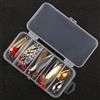 Generic Set di esche da pesca in metallo con cucchiaio, 10 pezzi, oro, argento, paillettes, esche spinner