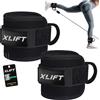 XLIFT Cavigliere Cavi Palestra - Accessori Palestra - Cavigliere Pulegge Gym - Cavigliera Adatto per di Allenamento Glutei e esercizi Gambe con Cavi - Ankle Straps Gym per Uomo & Donna