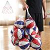 Generic Rete da basket extra large, 1,5 m, in corda di poliestere, può contenere palloni da basket di 18 dimensioni 7, resistente, per basket, calcio, pallavolo, con 5 aghi di gonfiaggio