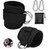 Xespis 2 Pezzi Cavigliere Cavi Palestra, Cinghie per Caviglia, Cavigliera Sportiva Regolabile, Cavigliera adatto per di allenamento glutei e esercizi gambe con Cavi, Ankle Straps, Accessori Palestra