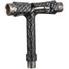 DEARMAMY Attrezzo T per Skateboard Multifunzione Portatile Chiavi | Nylon e Lega, Manico Vano Interno, Cacciavite Removibile, per Dadi Asse e Viti di Fissaggio