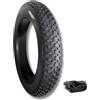 ECOVELO COPERTONE 20 X 4.0 + CAMERA PER FAT BIKE E-BIKE GOMMA 20'' TIRES PNEUMATICO TASSELLATO PER BICI ELETTRICA