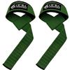 OCBA Passanti da polso per sollevamento pesi, robuste fasce da polso imbottite in cotone per palestra, polsiere powerlifting, maniglie per fitness, taglia unica con supporto per pollice