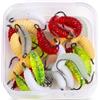 Generic Esche da pesca in plastica morbida, 30 pezzi, esche artificiali per la pesca a mosca, esche realistiche per trote, lucci, spigole, acqua dolce e salata, per pesca in riva al lago