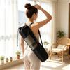 Generic Borsa portatile con coulisse per tappetino da yoga, borsa da spalla per il | Borsa cilindrica da 24 x 40 cm, con cinghia regolabile, chiusura a coulisse, per riporre accessori per lo yoga