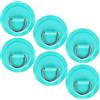 Omoojee Kit di Patch in Acciaio Inox, Anelli a D in PVC per Kayak, Barca Gonfiabile, caneo, SUP, Colla Non Inclusa, Impermeabile