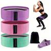 Generic Set di fasce di resistenza in tessuto per donne e uomini, fasce antiscivolo per allenamento con 3 livelli di resistenza, fasce per esercizi per glutei e gambe, per allenamento della forza e yoga