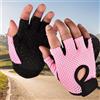 Generic Guanti da fitness da uomo in nylon mezzo dito antiscivolo palestra e ciclismo guanti