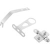 GATHINESS Supporto per Cestino Bicicletta, Kit Staffa di Montaggio Anteriore/Posteriore in Ferro, Argento, con Viti, Dadi e Piastre, per Bici Elettriche, Pieghevoli, Mountain Bike e