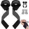 LISTHEN Straps da Palestra per Polsi, Gripps con Ganci per Sollevamento Pesi e Stacco da Terra, Fascette Paracalli ideali per Weightlifting e Bodybuilding, Lacci per Stacchi