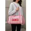 Generic Borsa da ballo da donna, grande capacità, borsone da palestra con scomparto per scarpe, borsa a tracolla impermeabile per viaggi, fitness, sport, Rosa, 13 x 6.3 x 22, Borsoni