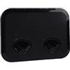 Jiawu Boccaporto Marino per Carichi Pesanti Facile Installazione Imbarcazione Adatta per Coperchio di Accesso per Barche Yacht ABS 17,3x12,4 Pollici (Black)