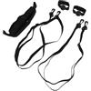 Abaodam Attrezzo Allenamento Pallavolo Singolo con Correzione Mano e | Pratica Individuale Indoor e Outdoor, Poliestere Nero, Fettuccia Rimbalzo e Accessorio Schiacciata