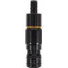 NIYANGLE Connettore Sgancio Rapido per Guadino, Adattatore Testa 8 MM | Lega di Alluminio, Connessione a Vite Stabile, Testa Antirrotazione, Nero, per Aste da Pesca