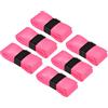 Generic Nastro antiscivolo per racchetta da tennis da 110 cm, con foro, confezione da 6 pezzi, in poliuretano, elastico, antiscivolo, assorbe il sudore, per canna da pesca da badminton, rosa