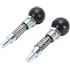 YUYTE Perno a Molla con Pomello, Regolabile, 11,2 X 3,5 X 3,5 Cm | Chiusura a Molla, Ferro Zincato, PP, Attrezzatura Fitness, Compatibilità con Cyclette, Panca Pesi, Confezione 2